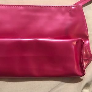 Bubble gum pink make up bag
